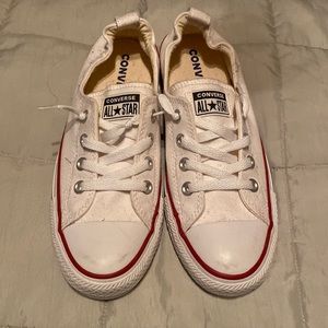 🆕 white Converse slip ons